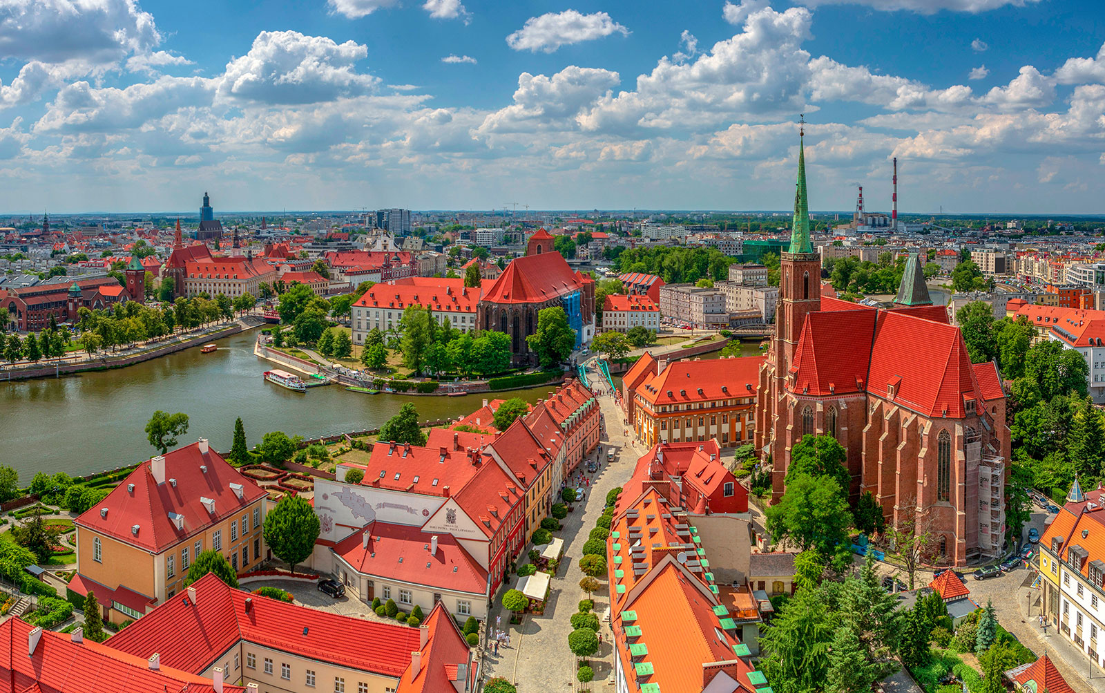 historyczne stare miasto we Wrocławiu